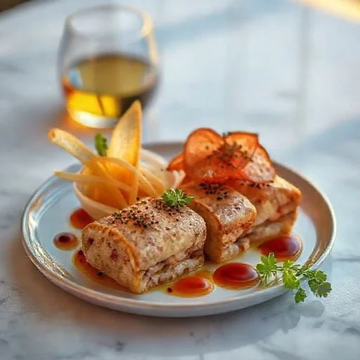 Art Deco-inspired gold and chrome trophy with neon glow