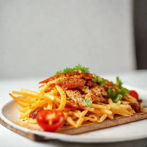 Stylized starburst badge glowing with neon